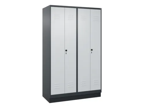 locker voor scheiding van kleding,HxBxD 1950x1200x500mm,4vak