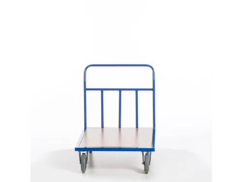 kopwandwagen,draagverm. 500kg,laadvl. LxB 1200x800mm,houtplaat,1wand