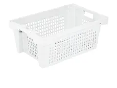 Euronorm Draaistapelbak 250x600x400mm Wit 40l