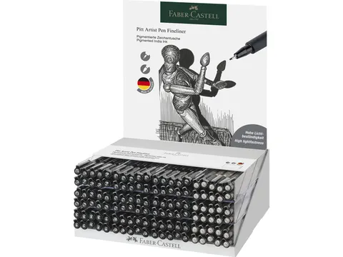 Tekenstift Faber-Castell Pitt artist Pen 120 stuks in display