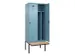 locker met bank,voor scheiding van kleding,HxBxD 2120x800x815mm,2vak
