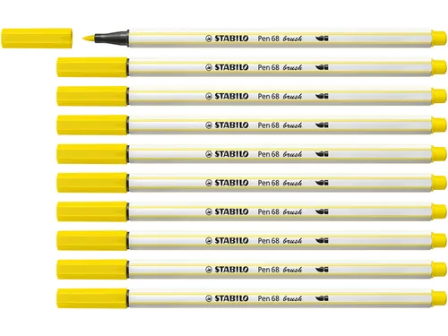 Brushstift STABILO Pen 568/24 citroengeel