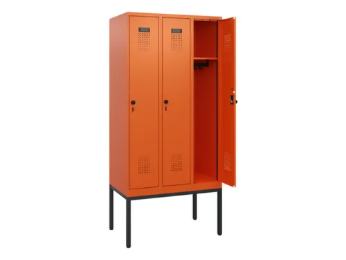 schoollocker,HxBxD 1950x900x500mm,3vak,vak B 300mm,draaigrendel