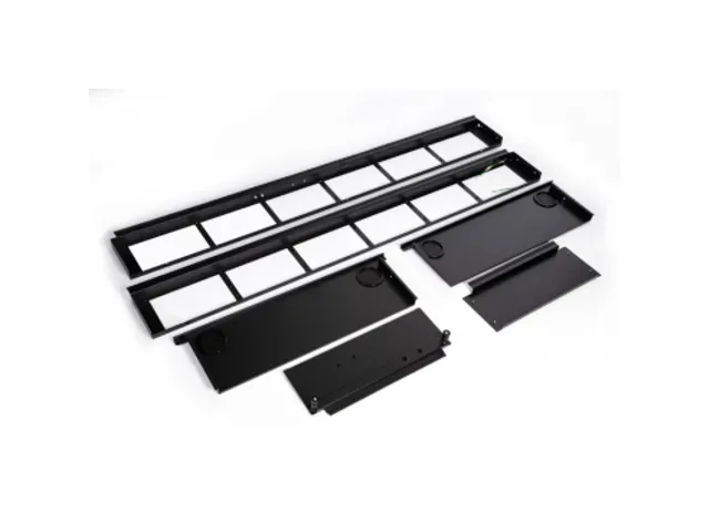 Insluitadapter voor Easy rack, voorzijde, 42U, zwart, 600mm breed