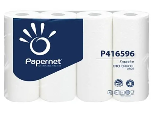 Keukenrol Superior 416596 3-laags wit cellulose 51 vel