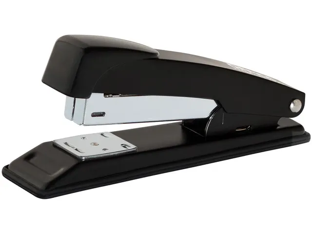 Nietmachine metaal voor nietjes nr. 24/6 26/6 30 vel 60mm zwart