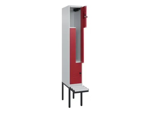 Z-garderobekast,HxBxD 2120x300x815mm,2vak,vak B 300mm,draaigrendel