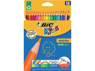 Kleurpotloden Bic Kids Evolution Assorti Blister à 18st - 1