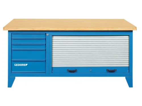 GEDORE B 1500 L werkbank met metalen rolluik