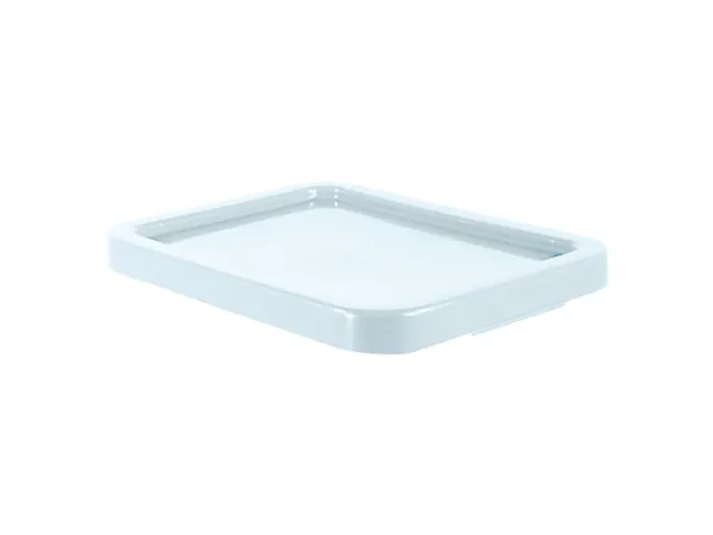 Deksel Voor 13L Bak Naturel Wit