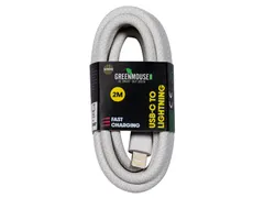 Kabel Green Mouse USB-C naar Lightning data Woven 2m