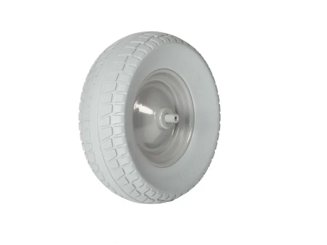 kruiwagenwiel,draagverm. 250kg,ØxB 400x130mm,aslengte 200mm,PU-banden