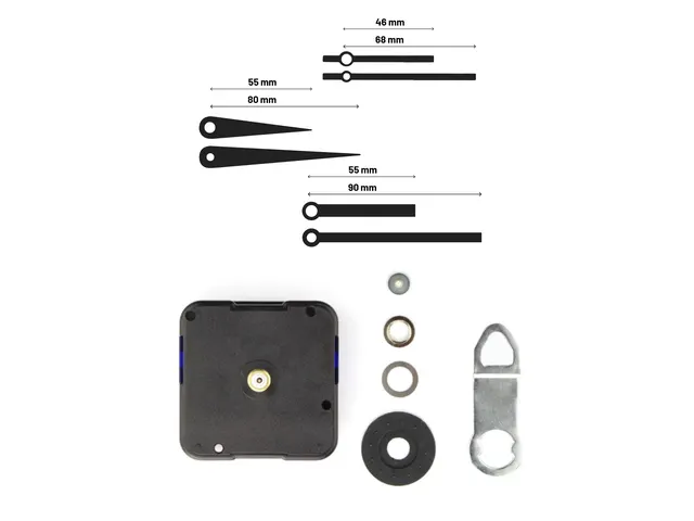 Klokwijzers Nextime set S met stil uurwerk