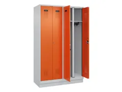 locker voor scheiding van kleding,HxBxD 1950x1200x500mm,4vak