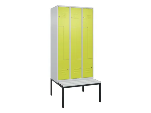 Z-garderobekast,HxBxD 2120x900x815mm,6vak,vak B 300mm,cil.-slot