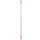 Vikan Hygiene aluminium steel 1260mm Ø25mm roze met schroefdraad