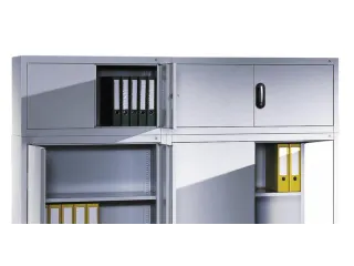 opzetkast,v. universele kast,romp RAL7035,front RAL3003 - 2