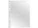 Geperforeerde Showtas A4 11-gaats Glashelder 50mic Pak 25 Stuks