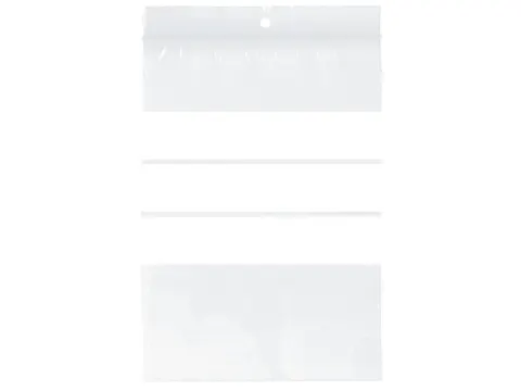 Gripzak Raadhuis 120x180mm met schrijfvlak, krimp a 100 stuks