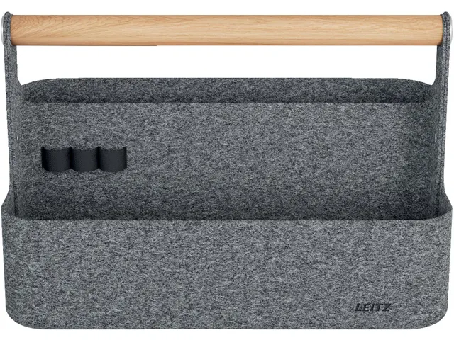 Draagbare Bureau Organizer, Met Handvat, Vilt, Grijs
