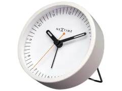 Wekker Nextime Small 9 cm wit