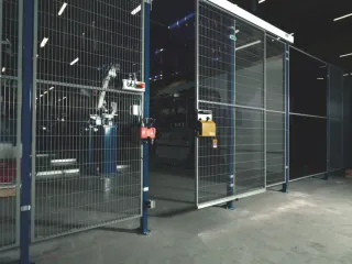 Schuifdeur Voor Veiligheidshek B 1000mm Deurhoogte 1400mm - 2