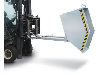Kiepbak voor spaanders,HxLxB 975x1420x1110mm,1m³,draagverm. 300kg - 1
