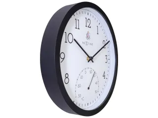 Buitenklok Nextime dia 30.5cm Marigold met temperatuur cijfers, zwarte - 3