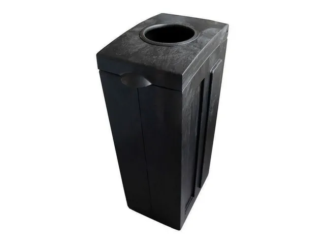 Bonton Original prullenbak 70 liter zwart blauw