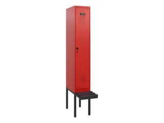 locker met bank,HxBxD 1950x300x815mm,1vak,vak B 300mm,draaigrendel - 2