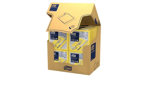 Tork 470252 Soft Dinnerservet 3-laags geel 39x39cm