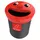 Afvalbak Smiley Face Bin 52 Liter Plastics Zwart Rood