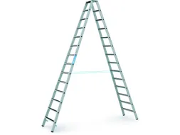 veiligheidsladder,beide zijden,2x14treden m. R13-laag,balk L 3,95m
