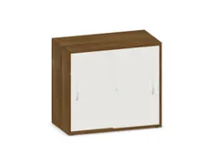 schuifdeurkast,HxBxD 720x800x430mm,decor romp noten,decor front wit