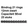 Bindrug Fellowes 12mm 21-rings A4 zwart 25stuks