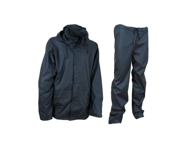 Cofra Rainfall V043-0-00 regenpak, marineblauw, maat XL, per stuk