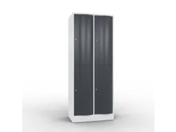 lockerkast cil.slot 1950x770x540mm 2x2 vakken RAL7035 front RAL7021