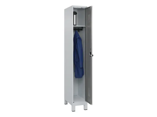 locker,HxBxD 1950x300x500mm,1vak,vak B 300mm,draaigrendel,voeten