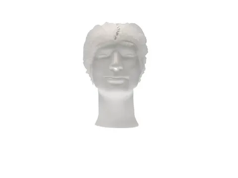 Haarnet Pp Non Woven Clip Cap Wit 53cm maat L 2-elastiek Detectable 10
