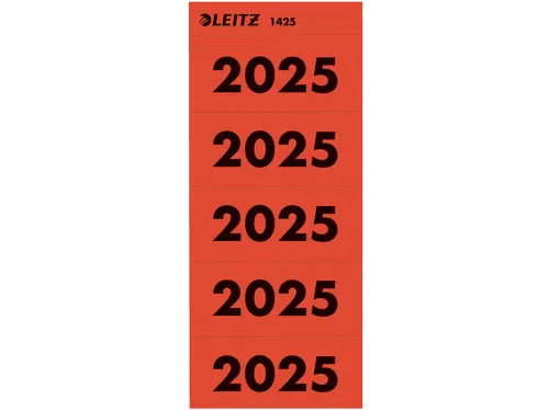 Rugetiket Leitz 2025 rood 100 stuks