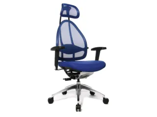 Topstar Bureaustoel Open Base + Art OPEN ART 10 Hoofdsteun Blauw - 1