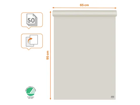 Flipoverpapier Nobo standaard 65x95cm dubbelzijdig plano 50vel