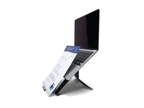 Laptopstandaard R-Go Riser Documenthouder Zwart