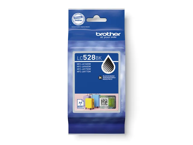 Inktcartridge Brother LC-528BK zwart 6.000 pagina's