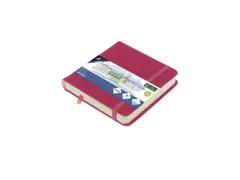 Schetsboek Kangaro 12x12cm ruby PU HC 80 vel 140gr roomwit met elastie