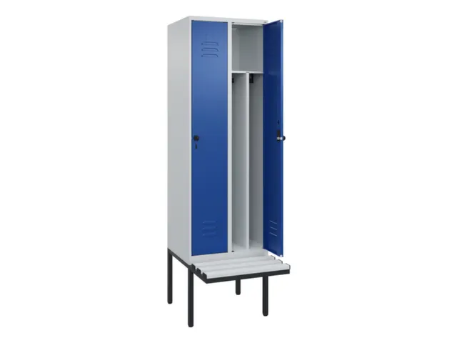 locker voor scheiding van kleding,HxBxD 2120x600x815mm,2vak