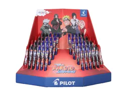 Rollerpen PILOT friXion clicker Naruto medium 3 kleuren assorti 48 st