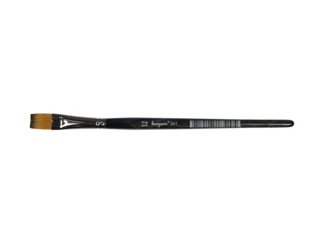 Penseel Kangaro Serie 341 plat Nr. 12 synthetisch doos 6 stuks