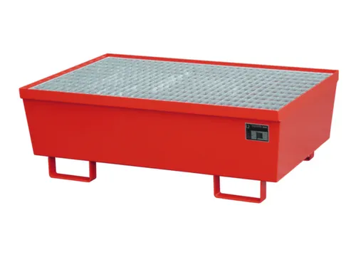 Opvangbak 2x 200l Opvangvol. 225l Rood 415x 1200x 800mm Rooster