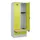 locker met bank,HxBxD 1950x800x815mm,2vak,vak B 400mm,cilinderslot